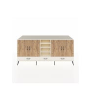 Kronos Konsol 8 Raflı 3 Çekmeceli 4 Kapaklı 220x59x99 Aytaşı-Çam/Aytaşı