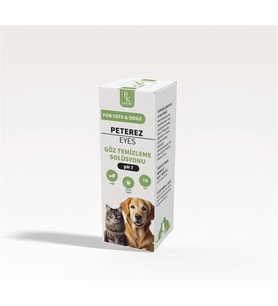 Eyes Kedi Köpek Göz Temizleme Solüsyonu, Borik Asitli, Günlük Göz Çevresi Bakımı, pH 7, 20 ml