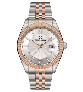 Daniel Klein Rose Gold/Metalik Çelik Bilezik Takvimli Erkek Kol Saati