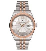 Daniel Klein Rose Gold/Metalik Çelik Bilezik Takvimli Erkek Kol Saati