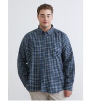 LCWAIKIKI Classic Yeşil Büyük Beden Regular Fit Uzun Kollu Ekose Gabardin Erkek Gömlek