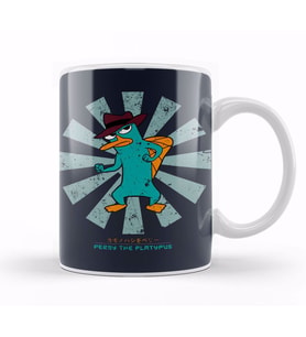 Perry The Platypus Retro Japanese Kupa Bardak Porselen
