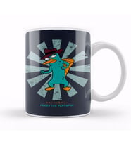 Perry The Platypus Retro Japanese Kupa Bardak Porselen