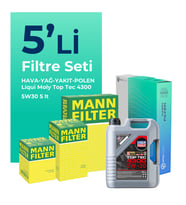 MANN Mercedes GLA180 Dizel Filtre Bakım Seti Liqui Moly Motor Yağlı (2014-2018) 5 Li