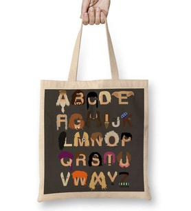 Harry Potter Alphabet Bez Çanta Uzun Saplı