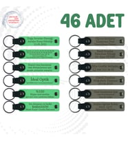 F Yeşili & Kül Gri, Pastane Müşterilerine Teşekkür Armağanı, 46’li Set, Kişiye Özel Anahtarlık