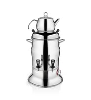 KUTLU 2 DEMLİKLİ 16 LT ÇAY SEMAVERİ
