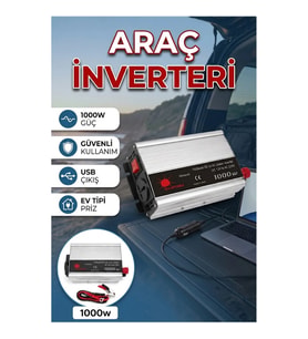 1000W Araç İnverteri – Aküden Ev Tipi Elektrik Güç Dönüştürücü