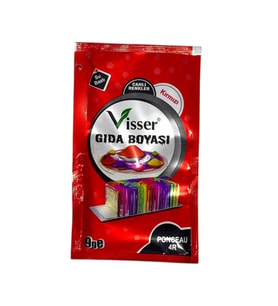 VİSSER GIDA BOYASI TOZ 9GR. KIRMIZI