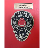 YAKIN KORUMA CÜZDAN ROZETİ (METAL)-SATIN/AL,YAKIN KORUMA KIMLIK KARTLI PERSONELE SATILIR.-SIVILE SATILMAZ