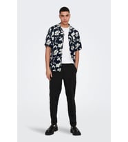 -ONSDASH LIFE SS RESORT AOP SHIRT NOOS (Lacivert)