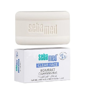 Sebamed Clear Face Kompakt Yüz Temizleme Barı Sabun Sivilceye Yatkın Cilt 100GR