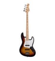 KOZMOS KJB-ALDJJ-GMN-3TS Jazz Bass Akçaağaç Klavye Sunburst Bas Gitar