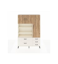 Arges Dolap 9 Raflı 5 Çekmeceli 3 Kapaklı 132x30x195 Aytaşı-Çam/Aytaşı