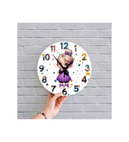 bilge Tasarım Çocuk Odası Duvar Saati 30 x 30 CM (Çok Renkli)