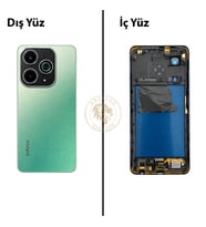Infinix Hot 40İ Yeşil Uyumlu Orta Kasa Full Kasa Kapak Gövde Housing