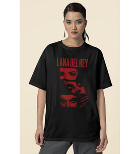 Lana Del Rey Baskılı Unisex Oversize Şarkıcı Tişört