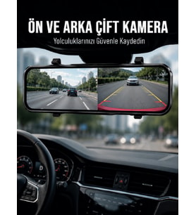 Ayna Carplay Dokunmatik Araç Multimedya Ekranı Ön Arka Kameralı