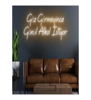 Göz Görmeyince Gönül Alkol İstiyor Yazılı Neon Tabela