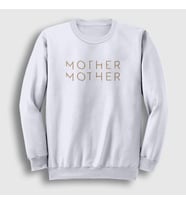 Presmono Unisex Beyaz Logo Mother Mother Sweatshirt 431822tt (Beyaz)