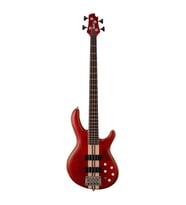 Cort A4PLUS FMMH OPBC Bas Gitar  4 Telli Aktif - Open Pore Siyah Kiraz