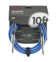 Fender 0990571102 Contour Serisi Lake Placid Blue Enstrüman Kablosu (3m) İkonik Fender Rengi Düşük Gürültü ve Yüksek Performans
