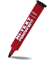 Hi-Text Markör Yuvarlak Uçlu Kırmızı 830PB
