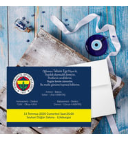 Sünnet Davetiyesi (100 Adet Baskı Dahil) FENERBAHÇE'li