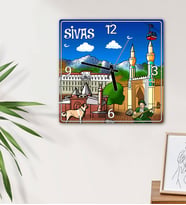 Sivas Tasarımlı Duvar Saati