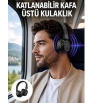 Ergonomik Konforlu Kablosuz Kulak Üstü Bluetooth Kulaklık Yeni Nesil