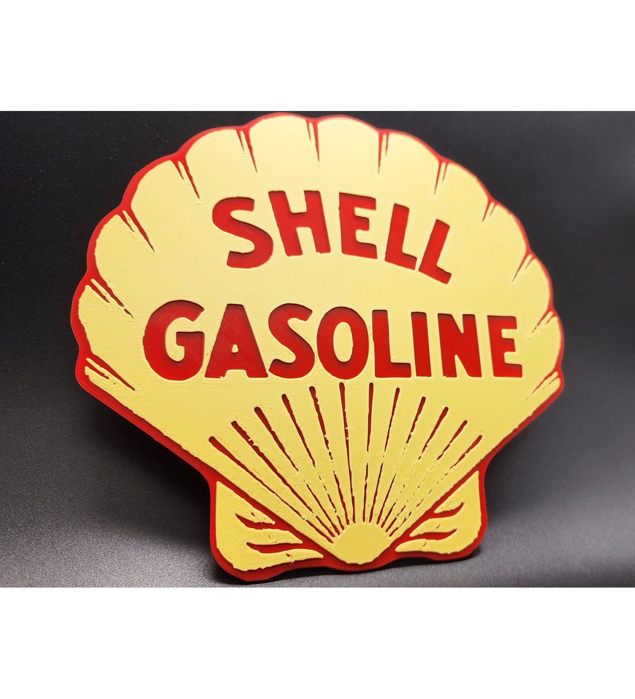 Vintage Shell Benzin Tabelası 2 Renk P_493870