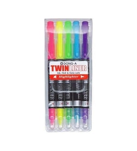 Twinliner Fosforlu Kalem Karışık Renk Kalem Tipi Çift Taraflı 5 Lİ 231500
