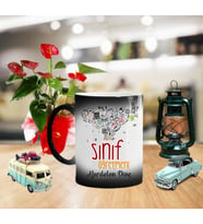 Fotoğraf Baskılı Sınıf Öğretmeni Sihirli Kupa Bardak SNF01