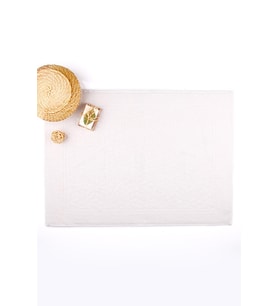 Outlet %100 Pamuk 50x70 Paspas & Ayak Havlusu (Beyaz)