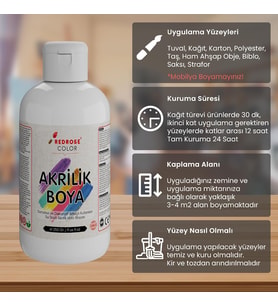 Lexroo Açık Mavi Akrilik Boya 250gr