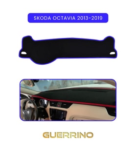 SKODA Octavia (2013-2019)TORPİDO KORUMA HALISI MAVİ KENAR