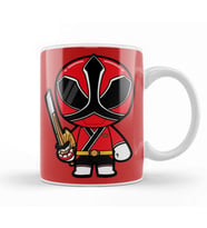 Red Power Rangers Samurai Kupa Bardak Porselen