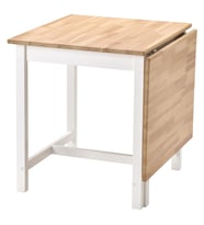 PINNTORP Katlanır Mutfak Masası, Açık Kahverengi-beyaz, 2-4 Kişilik, Katlanabilir, 67/124x75 cm (Açık Kahve - Beyaz)