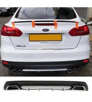 Ford Focus Mk3 Gri Difüzör Çiftli Kare Egzoz Görünümlü D Tip Difizör