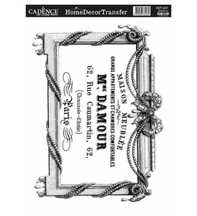 Cadence Home Decor Transfer 25x35 cm. HDT-037 