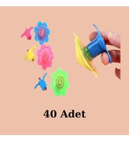 Kurmalı Topaç Çiçek Model (40 Adet)