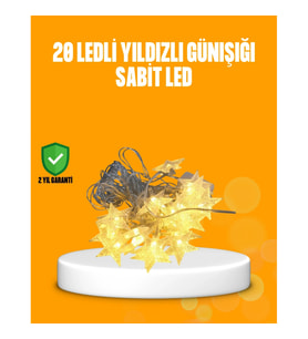 Mey İthalat® Yıldız Led Işık 5 Metre Dekoratif Aydınlatma Günışığı
