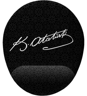 Atatürk imza Bilek Destekli Mouse Pad
