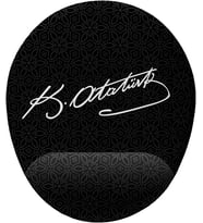 Atatürk imza Bilek Destekli Mouse Pad