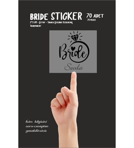 Bride To Be Partisi Etiketi Şeffaf 70 Adet
