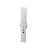 Lexroo Huawei Watch GT 3 42mm Band Serisi 20mm Klasik Kordon Silikon Strap Kayış - Beyaz