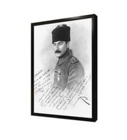 Atatürk Genç Subay Yılları Çerçeveli Mdf Tablo