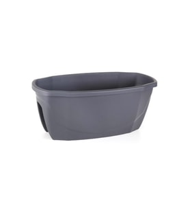 Omnipazar SO-ZS02 Zümrüt Balkon Saksı 15,5 litre No 2 Antrasit (15002)