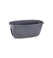 Omnipazar SO-ZS02 Zümrüt Balkon Saksı 15,5 litre No 2 Antrasit (15002)