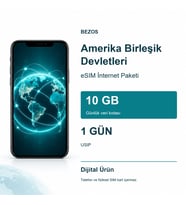 Northcity Amerika Birleşik Devletleri eSIM İnternet Paketi Günlük 10 GB 1 Gün - USIP